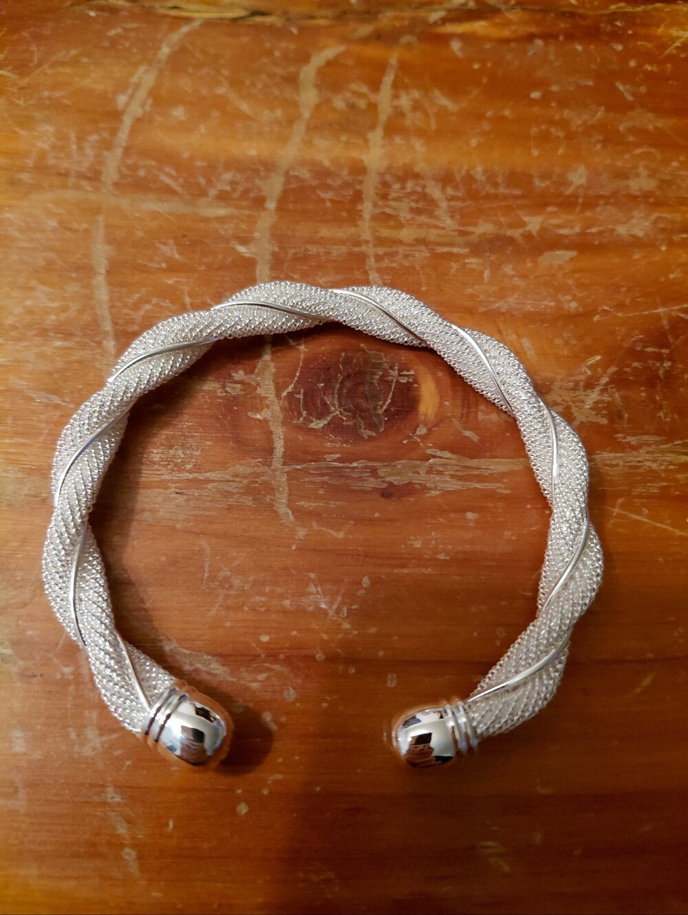New Retired Sundance "SILVER LACE" Stainless Steel Bracelet